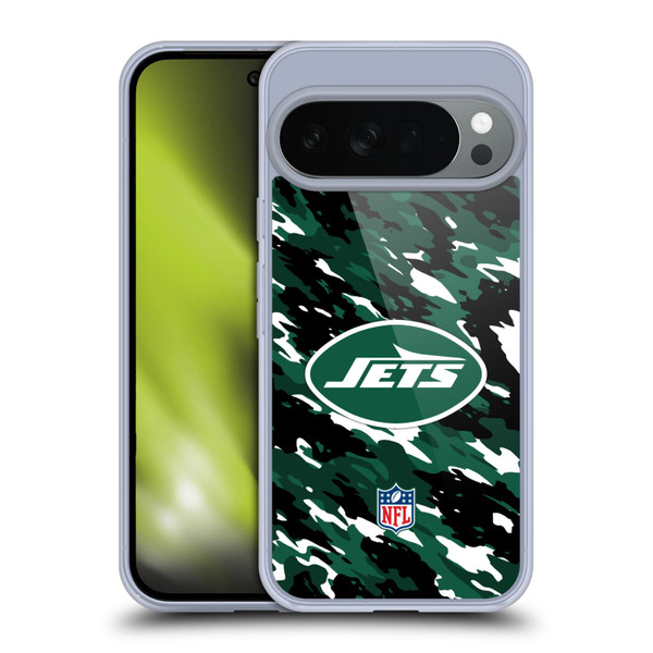 NFL New York Jets Logo Camou Soft Gel Case for Google Pixel 10