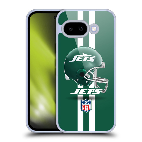 NFL New York Jets Logo Helmet Soft Gel Case for Google Pixel 9A