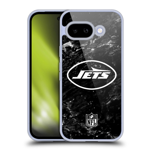 NFL New York Jets Artwork Marble Soft Gel Case for Google Pixel 9A