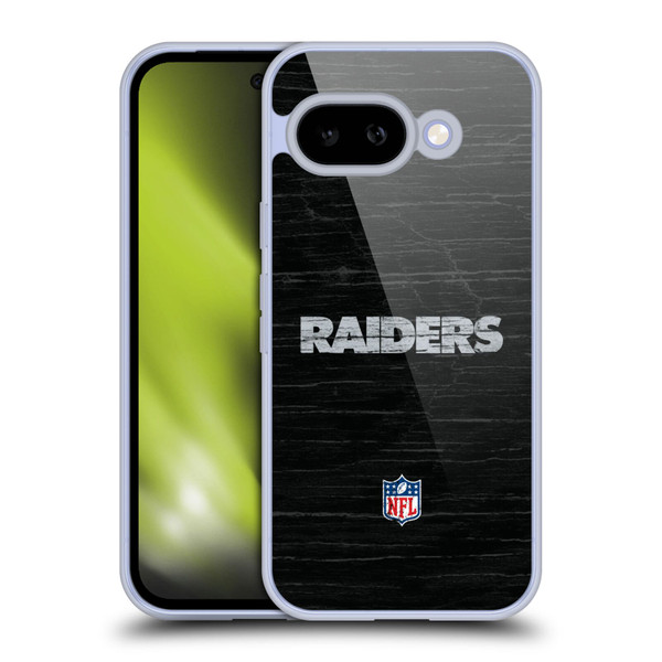 NFL Las Vegas Raiders Logo Distressed Look Soft Gel Case for Google Pixel 9A
