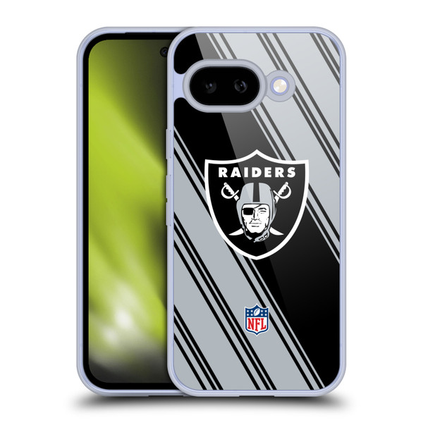 NFL Las Vegas Raiders Artwork Stripes Soft Gel Case for Google Pixel 9A