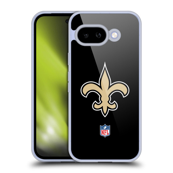 NFL New Orleans Saints Logo Plain Soft Gel Case for Google Pixel 9A
