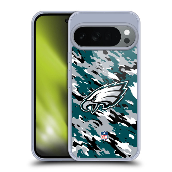 NFL Philadelphia Eagles Logo Camou Soft Gel Case for Google Pixel 10