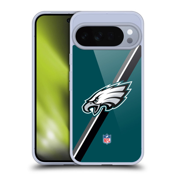 NFL Philadelphia Eagles Logo Stripes Soft Gel Case for Google Pixel 10 Pro XL