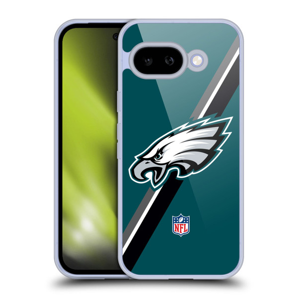 NFL Philadelphia Eagles Logo Stripes Soft Gel Case for Google Pixel 9A