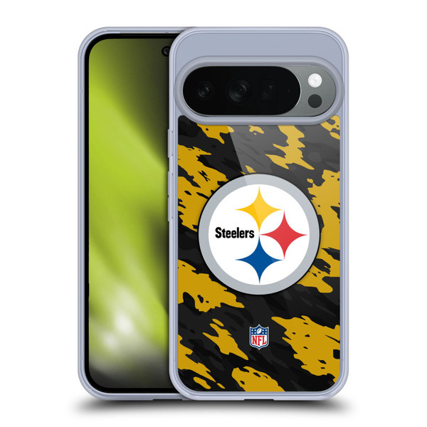 NFL Pittsburgh Steelers Logo Camou Soft Gel Case for Google Pixel 10