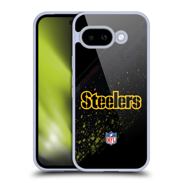 NFL Pittsburgh Steelers Logo Blur Soft Gel Case for Google Pixel 9A