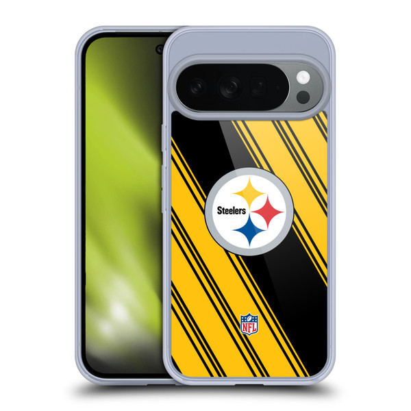 NFL Pittsburgh Steelers Artwork Stripes Soft Gel Case for Google Pixel 10