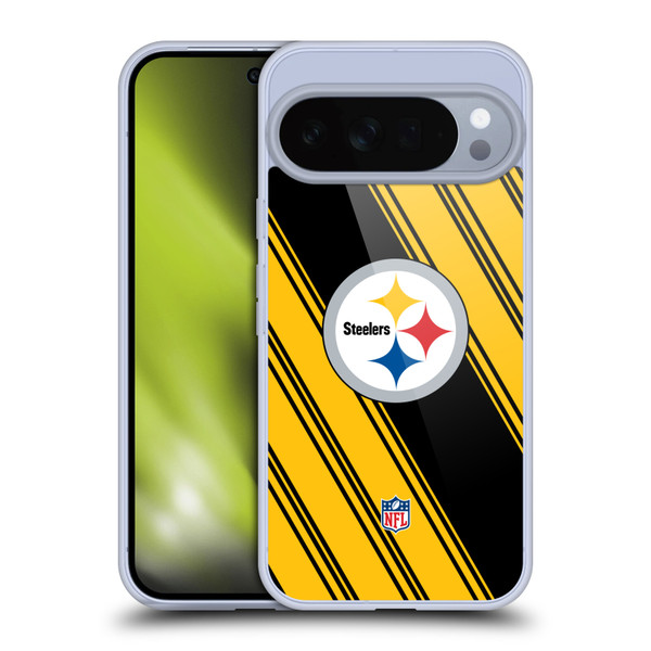 NFL Pittsburgh Steelers Artwork Stripes Soft Gel Case for Google Pixel 10 Pro XL