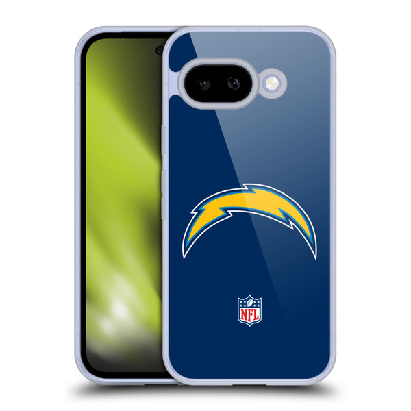 NFL Los Angeles Chargers Logo Plain Soft Gel Case for Google Pixel 9A