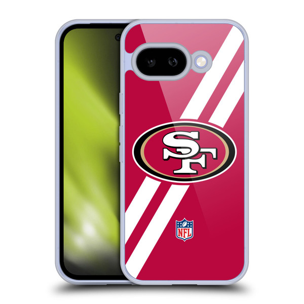 NFL San Francisco 49Ers Logo Stripes Soft Gel Case for Google Pixel 9A