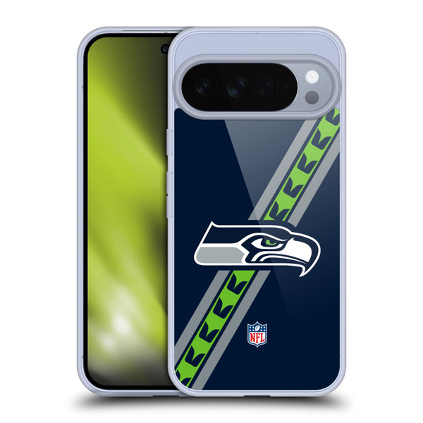 NFL Seattle Seahawks Logo Stripes Soft Gel Case for Google Pixel 10 Pro XL