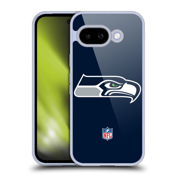 NFL Seattle Seahawks Logo Plain Soft Gel Case for Google Pixel 9A