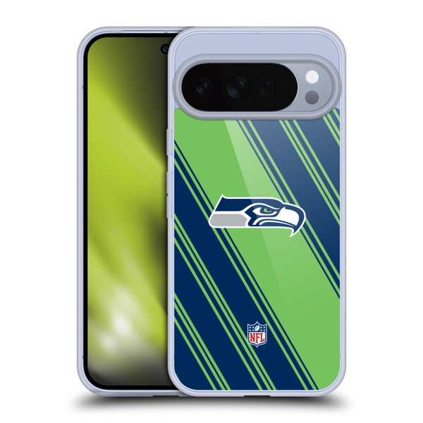 NFL Seattle Seahawks Artwork Stripes Soft Gel Case for Google Pixel 10 Pro XL
