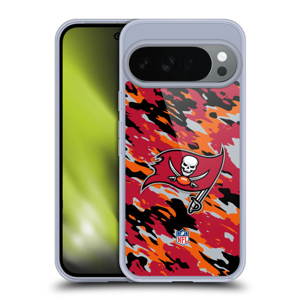 NFL Tampa Bay Buccaneers Logo Camou Soft Gel Case for Google Pixel 10