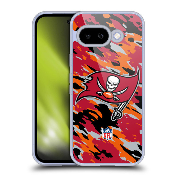 NFL Tampa Bay Buccaneers Logo Camou Soft Gel Case for Google Pixel 9A