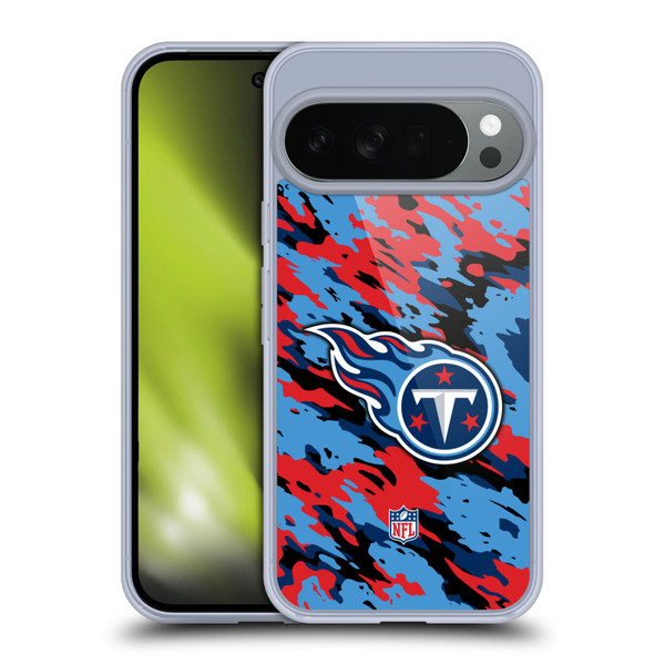 NFL Tennessee Titans Logo Camou Soft Gel Case for Google Pixel 10