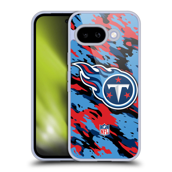 NFL Tennessee Titans Logo Camou Soft Gel Case for Google Pixel 9A