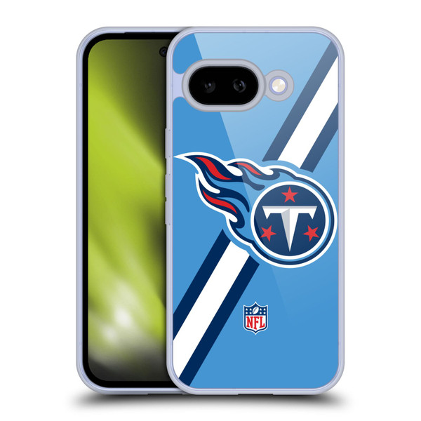 NFL Tennessee Titans Logo Stripes Soft Gel Case for Google Pixel 9A