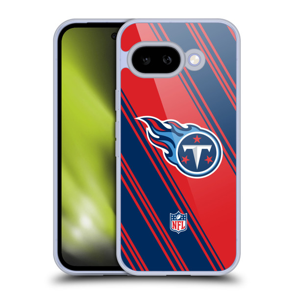 NFL Tennessee Titans Artwork Stripes Soft Gel Case for Google Pixel 9A