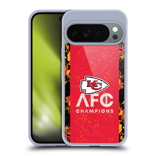 NFL 2024 Division Champions AFC Champ Chiefs Soft Gel Case for Google Pixel 10