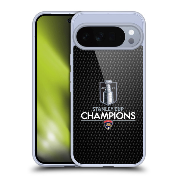 NHL 2024 Stanley Cup Champions Florida Panthers Puck Pattern Soft Gel Case for Google Pixel 10 Pro XL