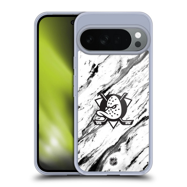 NHL Anaheim Ducks Marble Soft Gel Case for Google Pixel 10