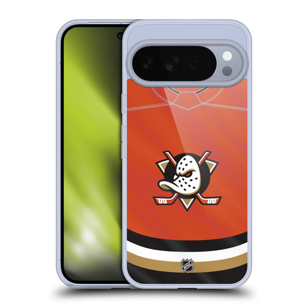 NHL Anaheim Ducks Jersey Soft Gel Case for Google Pixel 10 Pro XL