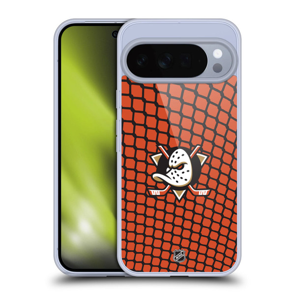 NHL Anaheim Ducks Net Pattern Soft Gel Case for Google Pixel 10 Pro XL