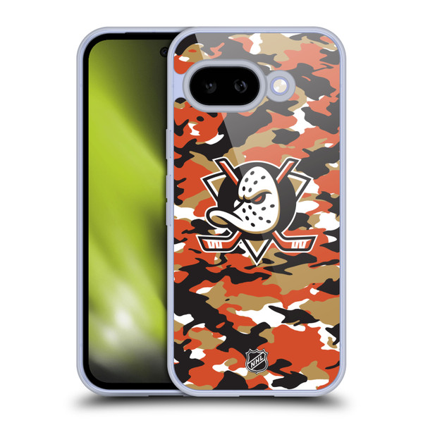 NHL Anaheim Ducks Camouflage Soft Gel Case for Google Pixel 9A