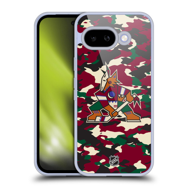 NHL Arizona Coyotes Camouflage Soft Gel Case for Google Pixel 9A