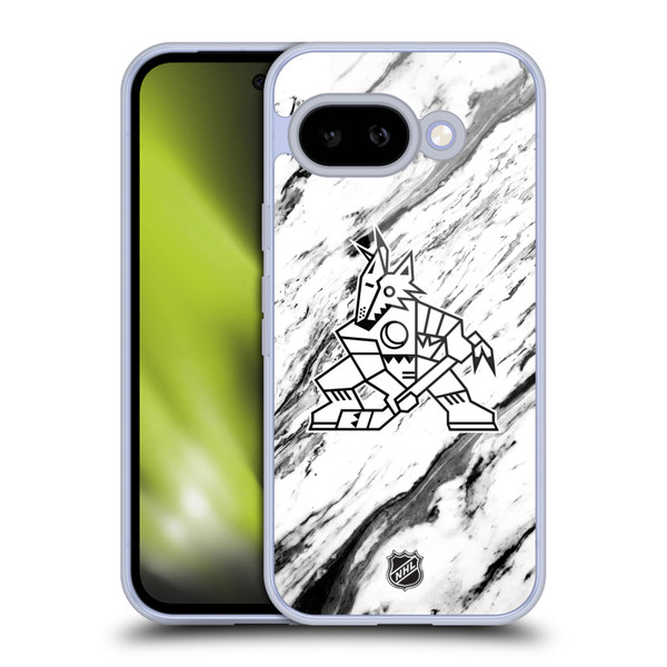 NHL Arizona Coyotes Marble Soft Gel Case for Google Pixel 9A