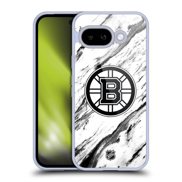 NHL Boston Bruins Marble Soft Gel Case for Google Pixel 9A