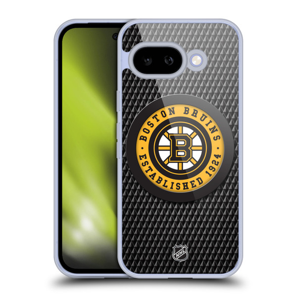 NHL Boston Bruins Puck Texture Soft Gel Case for Google Pixel 9A
