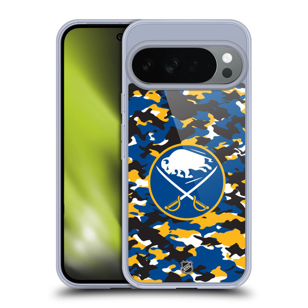 NHL Buffalo Sabres Camouflage Soft Gel Case for Google Pixel 10