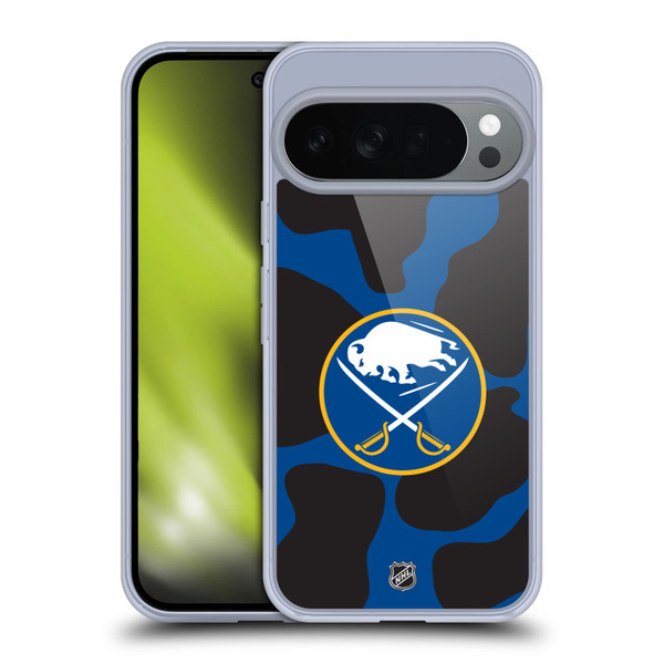 NHL Buffalo Sabres Cow Pattern Soft Gel Case for Google Pixel 10