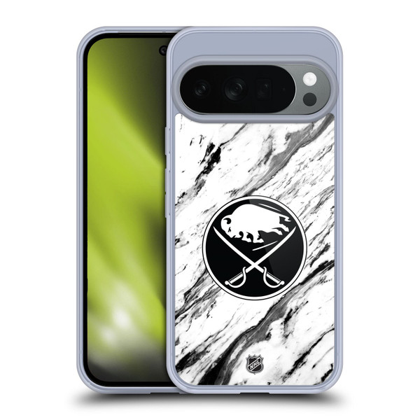 NHL Buffalo Sabres Marble Soft Gel Case for Google Pixel 10