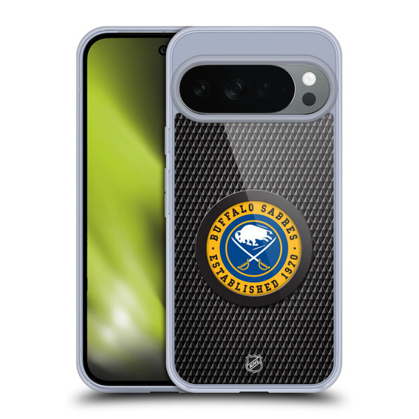 NHL Buffalo Sabres Puck Texture Soft Gel Case for Google Pixel 10