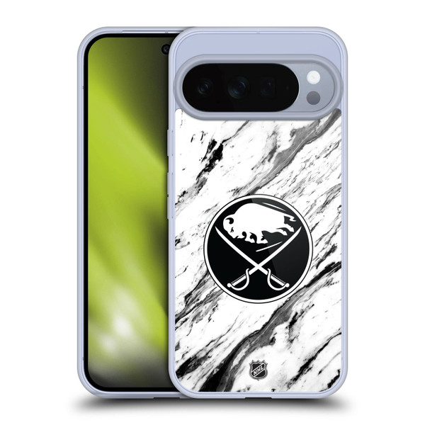 NHL Buffalo Sabres Marble Soft Gel Case for Google Pixel 10 Pro XL