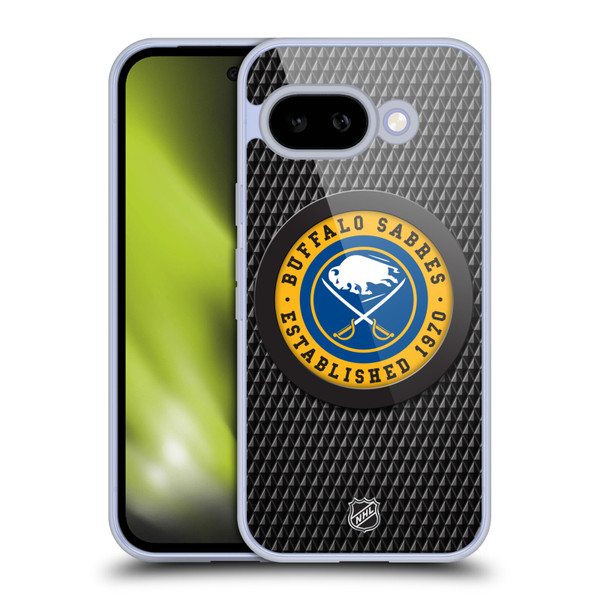 NHL Buffalo Sabres Puck Texture Soft Gel Case for Google Pixel 9A