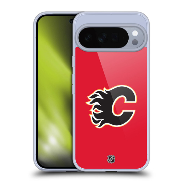 NHL Calgary Flames Plain Soft Gel Case for Google Pixel 10 Pro XL