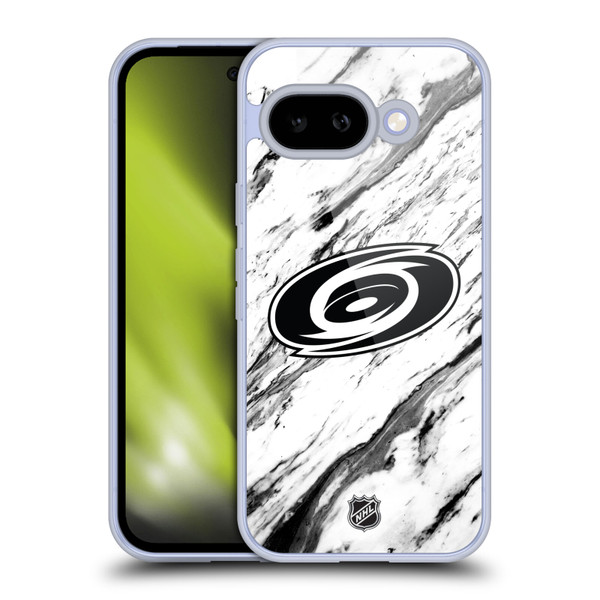 NHL Carolina Hurricanes Marble Soft Gel Case for Google Pixel 9A