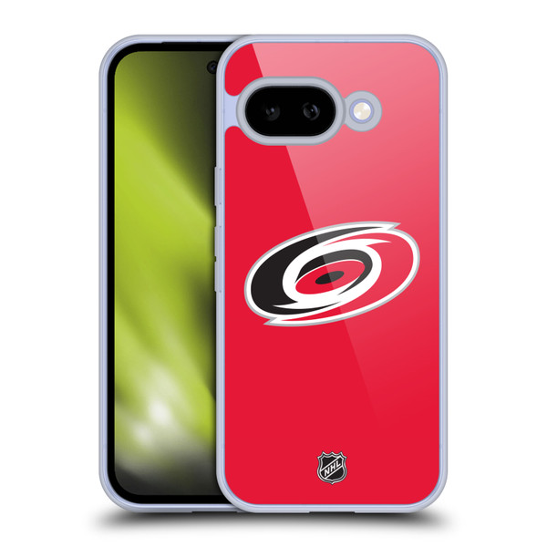 NHL Carolina Hurricanes Plain Soft Gel Case for Google Pixel 9A
