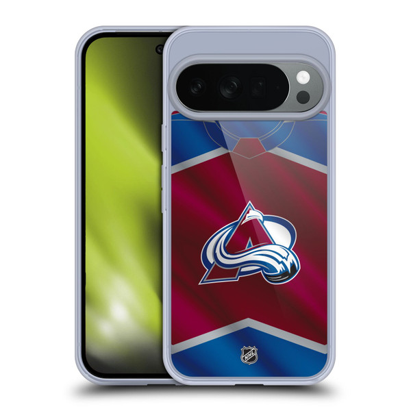 NHL Colorado Avalanche Jersey Soft Gel Case for Google Pixel 10