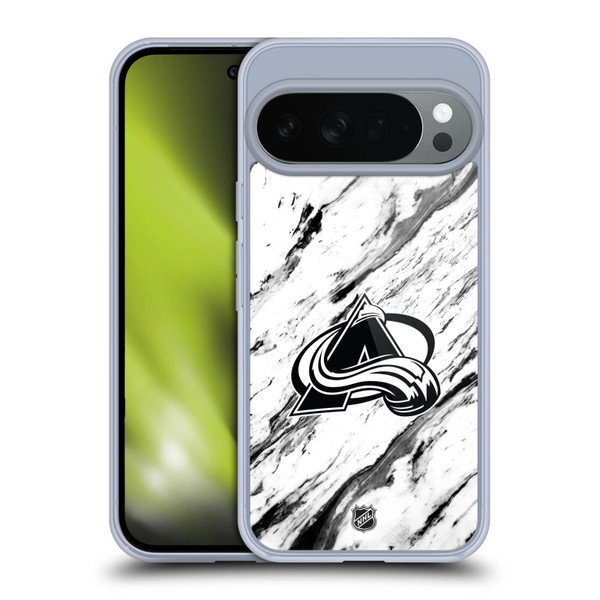 NHL Colorado Avalanche Marble Soft Gel Case for Google Pixel 10