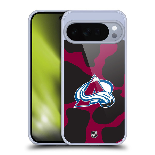 NHL Colorado Avalanche Cow Pattern Soft Gel Case for Google Pixel 10 Pro XL