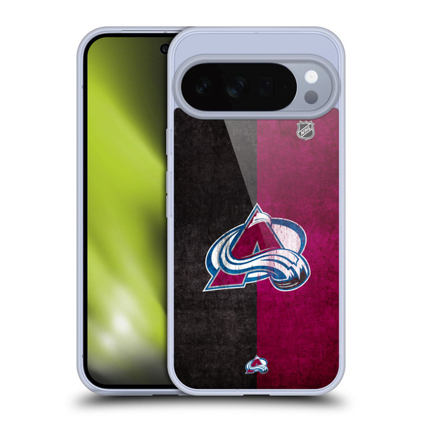 NHL Colorado Avalanche Half Distressed Soft Gel Case for Google Pixel 10 Pro XL