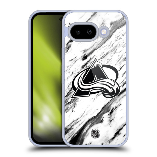 NHL Colorado Avalanche Marble Soft Gel Case for Google Pixel 9A
