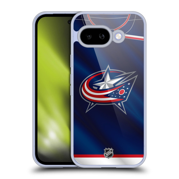 NHL Columbus Blue Jackets Jersey Soft Gel Case for Google Pixel 9A