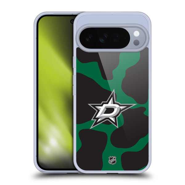 NHL Dallas Stars Cow Pattern Soft Gel Case for Google Pixel 10 Pro XL